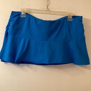 BECCA royal blue swimsuit skirt bottom